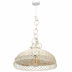 Lampa wisząca vimini white 1xe27 milagro