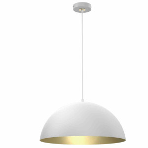 Lampa wisząca beta white/gold 1xe27 45cm milagro