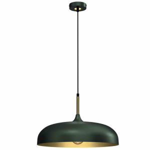 Lampa wisząca lincoln green/gold 1xe27 45cm milagro