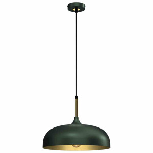 Lampa wisząca lincoln green/gold 1xe27 35cm milagro