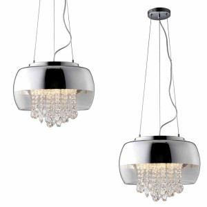 Lampa wisząca luna 3xe14 led milagro