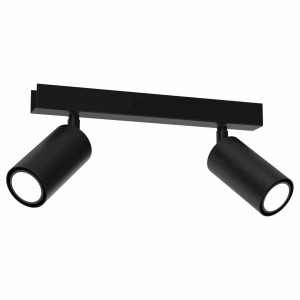 Lampa sufitowa hudson black 2xgu10 milagro
