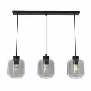 Lampa wisząca sombra smoked 3xe27 milagro