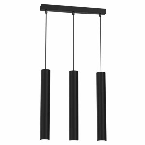 Lampa wisząca hudson black 3xgu10 milagro