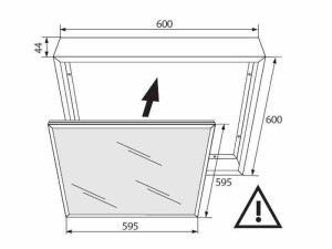 Ramka 600x600 do panelu led eko-light