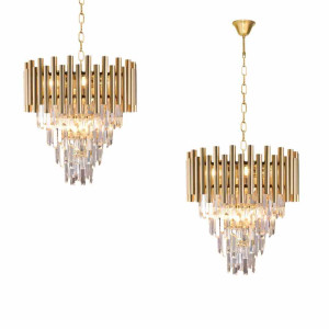 Żyrandol madison gold 9xe14 milagro