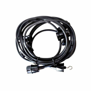 Girlanda profesjonalna ip44 czarna 5m + hak końcowy eko-light