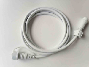 Kabel zasilający/przedłużacz biały do girilandy 2m eko-light