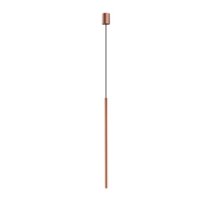 Lampa wisząca laser 75cm g9 - czarny/miedź satynowa