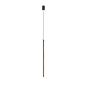 Lampa wisząca laser 75cm g9 - czarny/czekoladowy satynowy