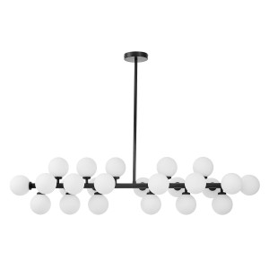 Nowoczesna lampa wisząca czarna petrica w24