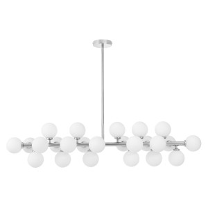 Nowoczesna lampa wisząca chromowana petrica w24