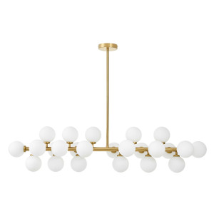 Nowoczesna lampa wisząca mosiężna petrica w24