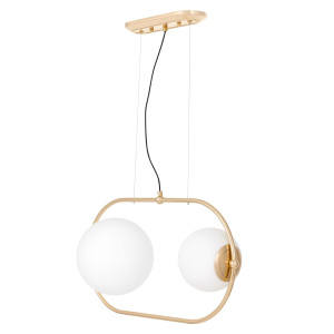 Nowoczesna podwójna lampa wisząca złota panari pro