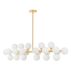 Nowoczesna lampa wisząca złota petrica w24