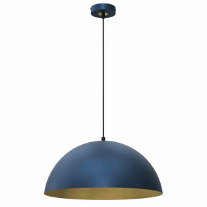Lampa wisząca beta navy blue/gold 1xe27 45cm