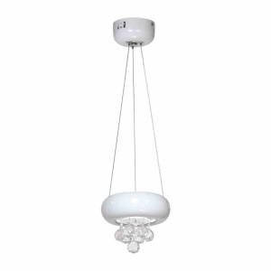 Lampa wisząca lux bianco 1x6w led