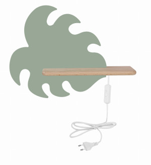 Monstera lampa kinkiet 5w led 4000k iq kids z przewodem