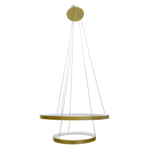 Lune lampa wisząca 50+30 złoty 40w led 4000k