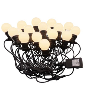 Girlanda ogrodowa v-tac (sznur) led 10 metrów 20 żarówek 0,5w ip44 vt-70520 3000k 600lm