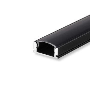 Profil aluminiowy v-tac 2mb czarny, klosz czarny vt-8113