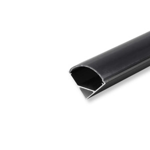 Profil aluminiowy v-tac 2mb czarny, klosz czarny, kątowy vt-8109