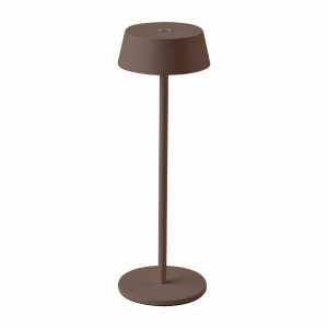 Lampka restauracyjna biurkowa nocna v-tac 2w led ładowalna brązowa ip54 vt-7562 3000k 200lm