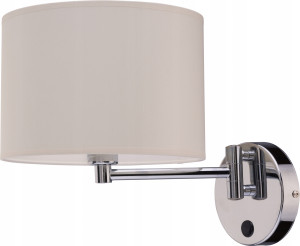 Lampa wewnetrzna ścienna kinkiet regulowany z włącznikiem hotel 8980 nowodvorski