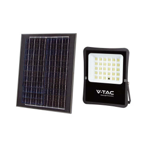 Projektor led solarny v-tac 20w pilot, auto, timer ip65 vt-55300 4000k 2400lm