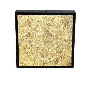 Luxan lampa sufitowa czarny 28w led 4000k fornir golden