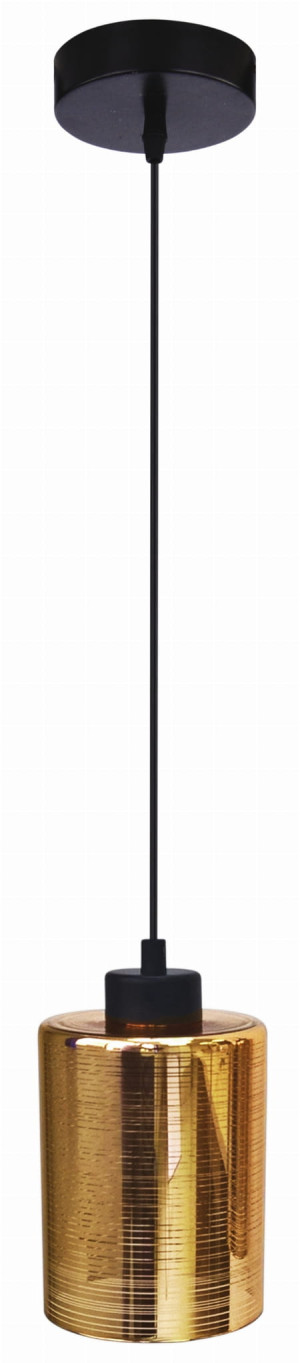 Lampa wisząca cox zwis 12 1x60w e27 złoty