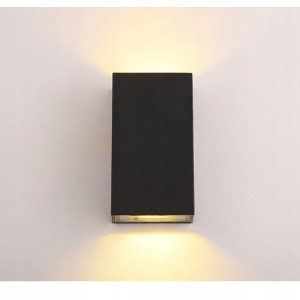 Nowoczesny kinkiet czany podwójny wodododporny