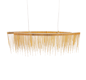 Fontanna gold avenue podwójny żyrandol złote łańcuszki 100cm 11911