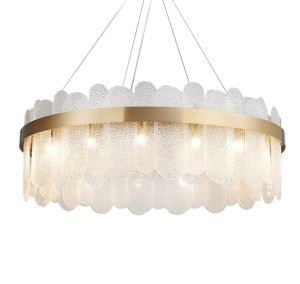 Ekskluzywny żyrandol z kryształowymi sztabkami barcelona ø 80 cm złoty 22843