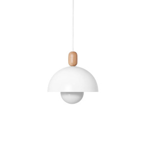 Loft medivo biała lampa wisząca z białym przewodem kolorowe kable