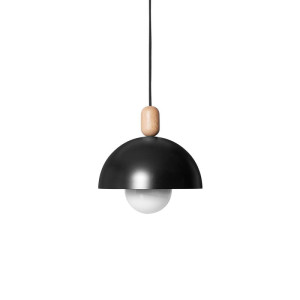 Loft medivo czarna lampa wisząca z czarnym przewodem kolorowe kable