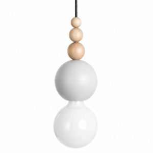 Loft bala jasnoszara strukturalna lampa wisząca kolorowe kable