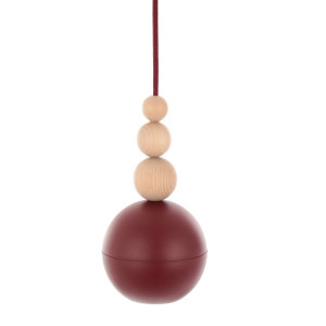 Loft bala burgundowa strukturalna lampa wisząca kolorowe kable
