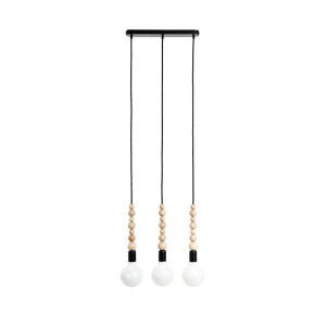 Listwa loft sfarer 3l czarna lampa wisząca kolorowe kable