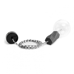 Loft concre b betonowa lampa wisząca kolorowe kable