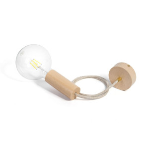 Lampa wisząca loft eco line b z mosiężną blokadą kolorowe kable