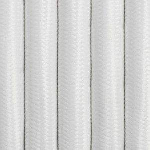 Kabel w oplocie białym poliestrowym trzyżyłowy 3x2,5mm2 kolorowe kable