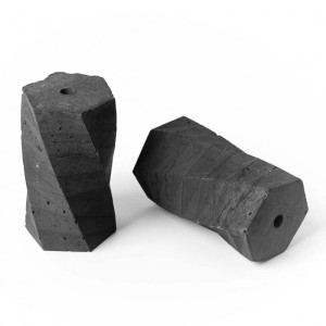 Oprawka betonowa typ b e27 kolorowe kable - antracytowa