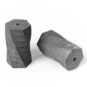 Oprawka betonowa typ b e27 kolorowe kable - naturalna