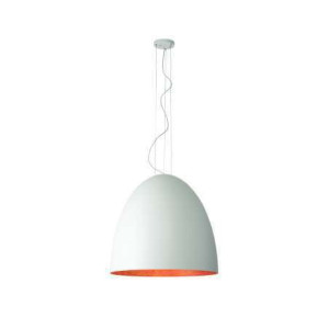 Nowodvorski egg 10325 lampa wisząca zwis 1x40w e27 biała/miedziana