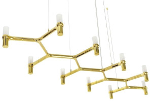 Lampa wisząca atomic long złota