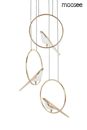 Moosee lampa wisząca bird disc złota