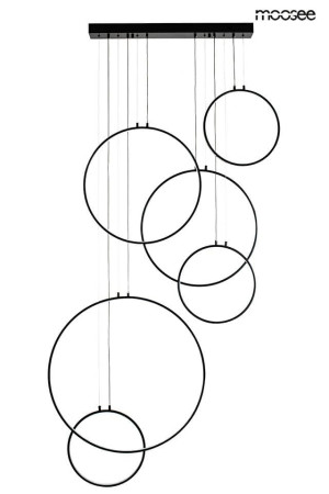Moosee lampa wisząca circulo six czarna