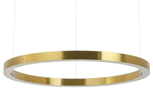 Lampa wisząca ring 100 złota - led, stal