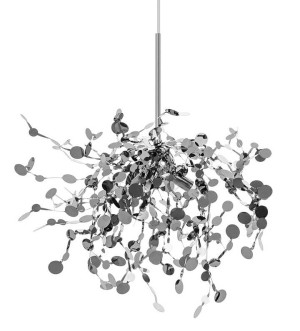 Lampa wisząca monete single chrom - metal